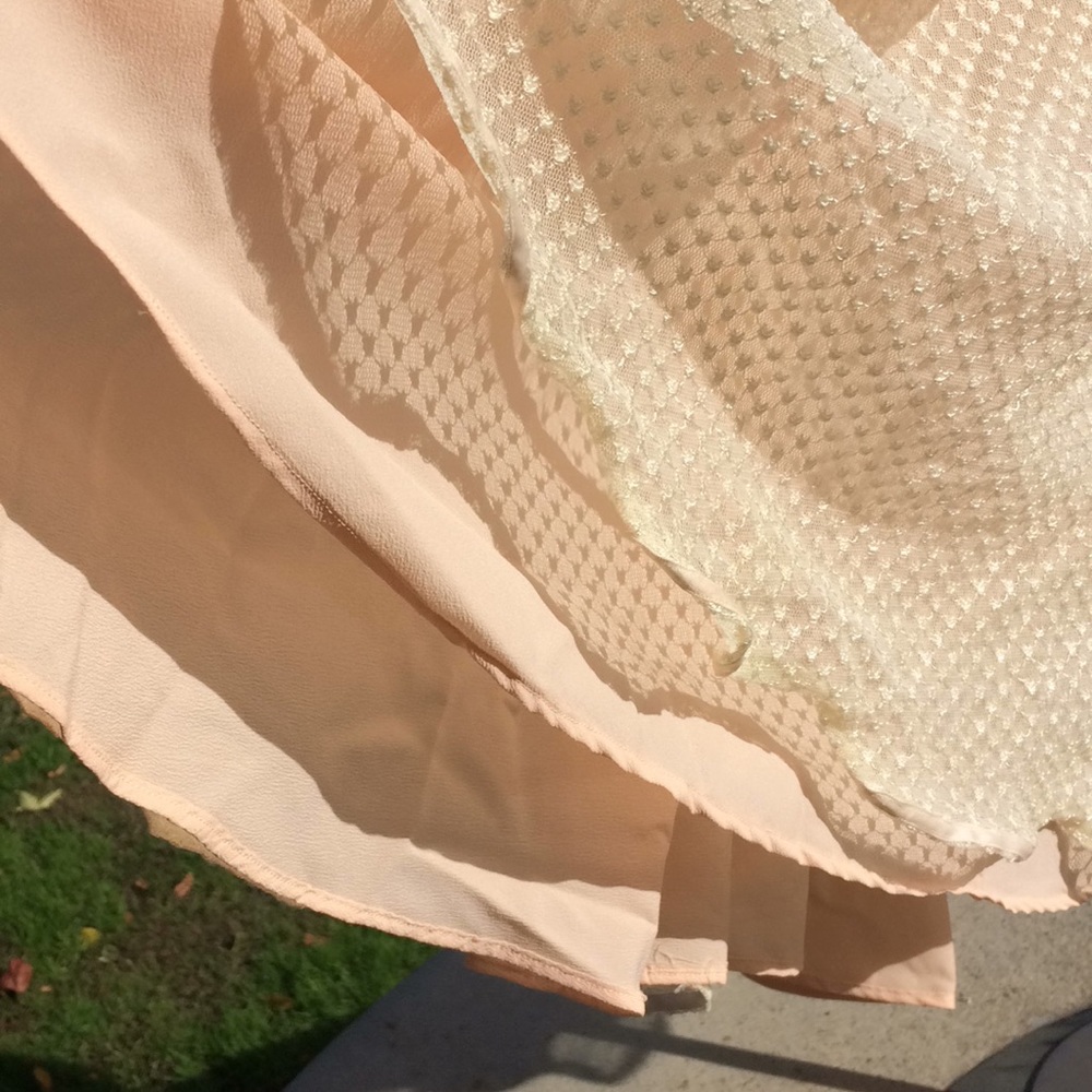 Vintage 1970’s Peaches & Cream Wedding Gown XS - Picture 10 of 16